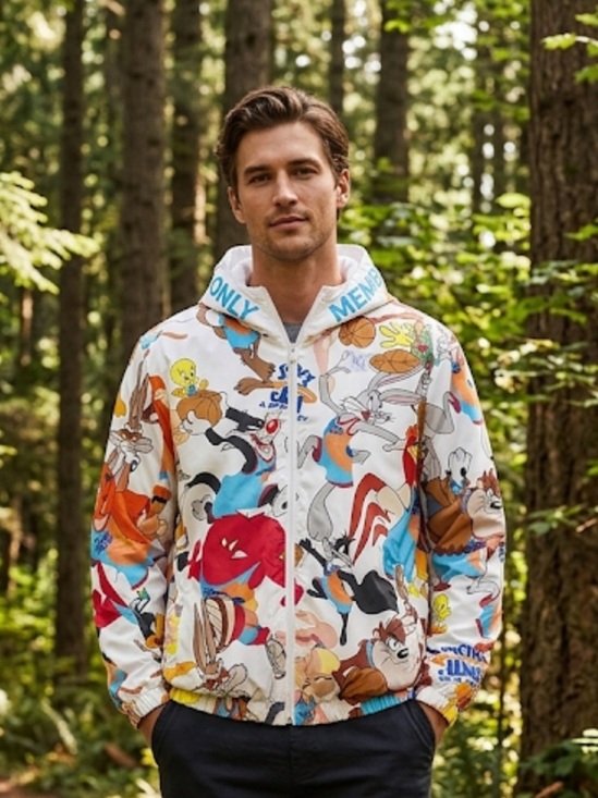 Members Only Other - Looney Tunes space jam windbreaker Size Medium